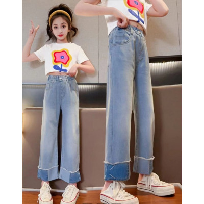 pants girls plication casual straight rubbery CHN 38 (110807) - celana anak perempuan (ONLY 2PCS)